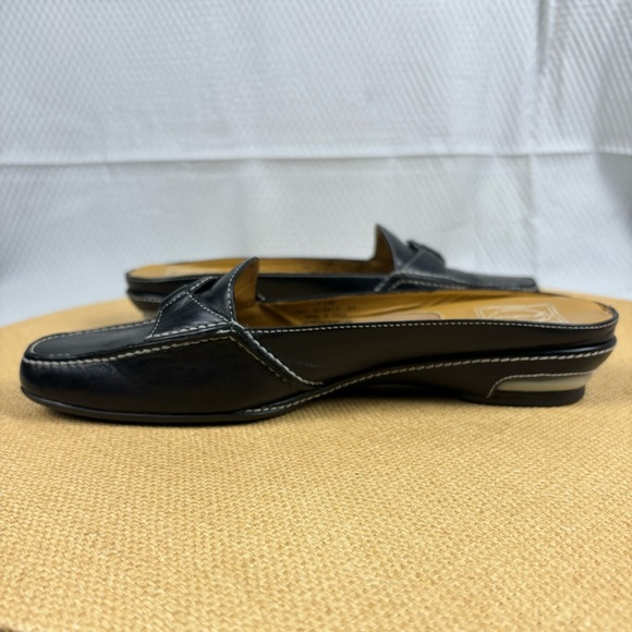 Cole Haan x Nike Air | Womens Black Leather Slip On Mules | Size 7.5 - Picture 6 of 14